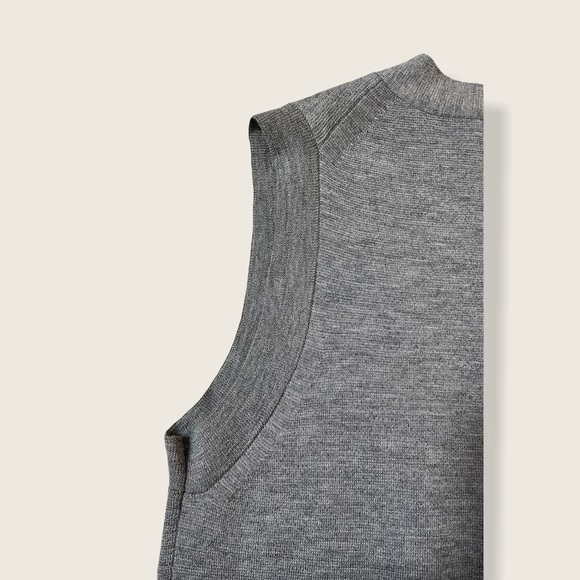 Theory Grey Merino Wool Long Vest size Small - Picture 8 of 13
